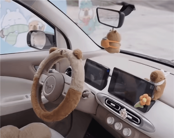 聯(lián)名卡皮巴拉小黃豚！五菱宏光MINIEV四門版實(shí)車曝光