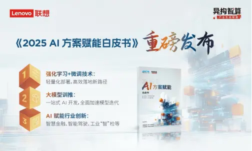 2025中國算力大會開幕 聯想發布《2025 AI方案賦能白皮書》