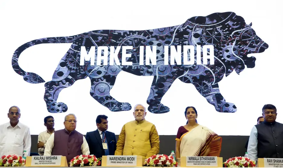 莫迪上任后，即推出「在印度制造」，圖源美聯(lián)社